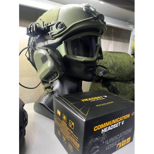 "COMMUNICATION HEADSET V" Активные тактические наушники для стрельбы в Таганроге